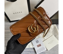 구찌 GUCCI GG 마몬트 마틀라세 슈퍼 미니 백