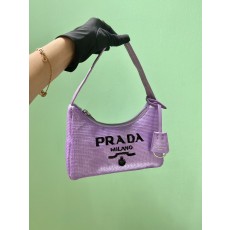 프라다 PRADA 리에디션 테수토 나일론 미니 호보 백