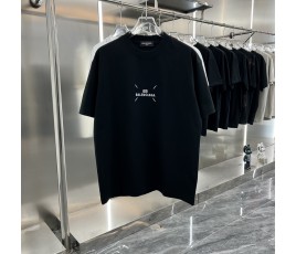 [BALENCIAGA-발렌시아가] 발렌시아가 로고 반팔티 블랙